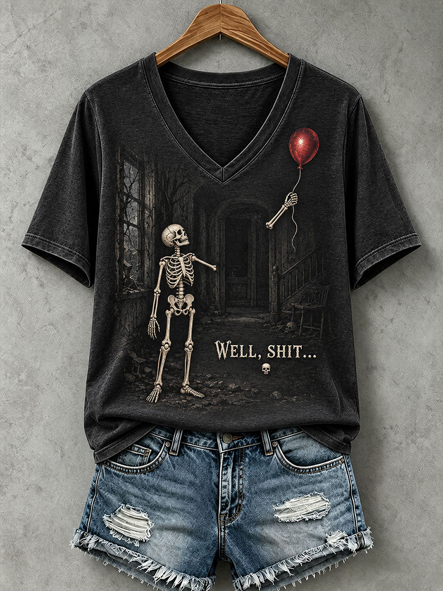 Women's Funny Skeleton T-Shirt
