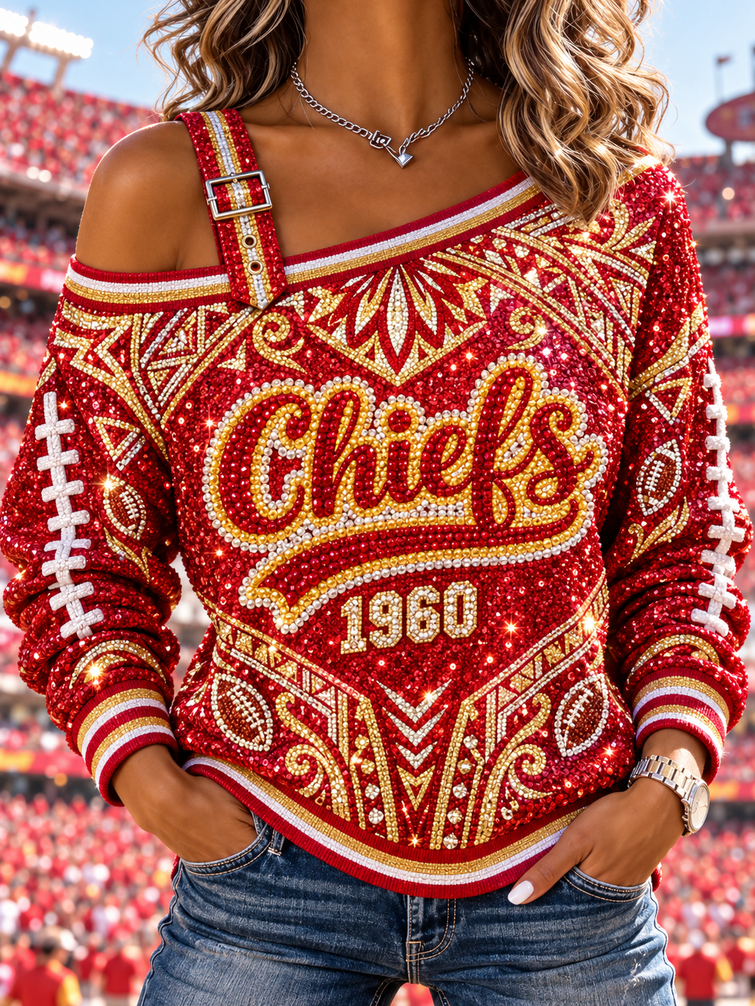 Women's Vintage Cat Patchwork Print Casual Off-Shoulder Sweatshirt