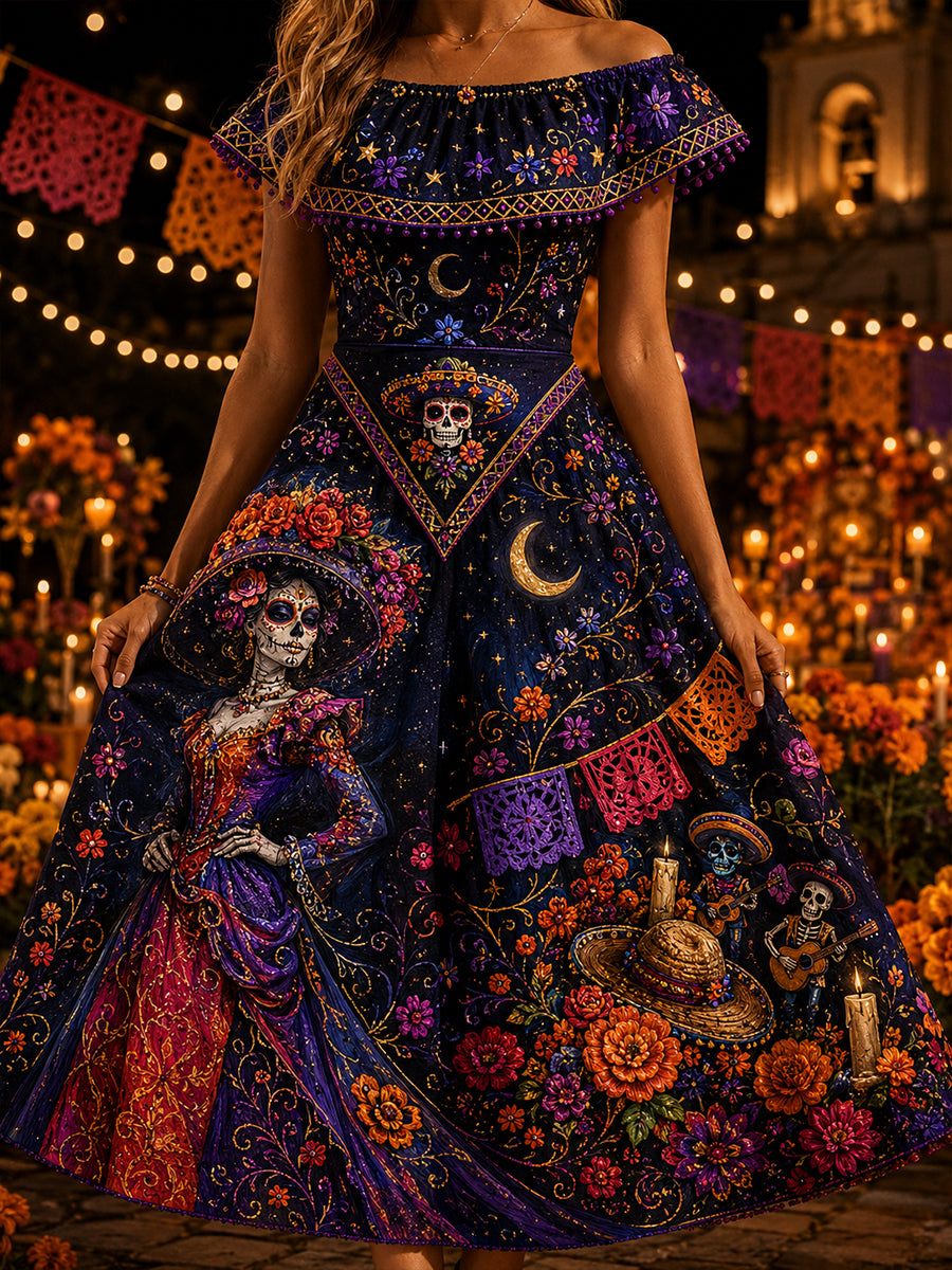 Women's Mexico's Day Of The Dead  Dress
