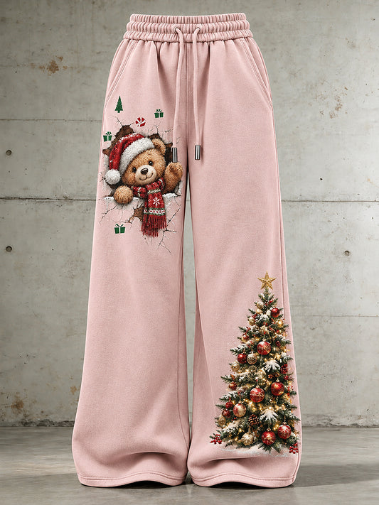 Women's Christmas Art Print Sweatpants