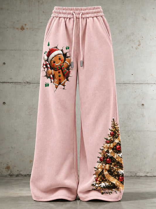 Women's Christmas Art Print Sweatpants