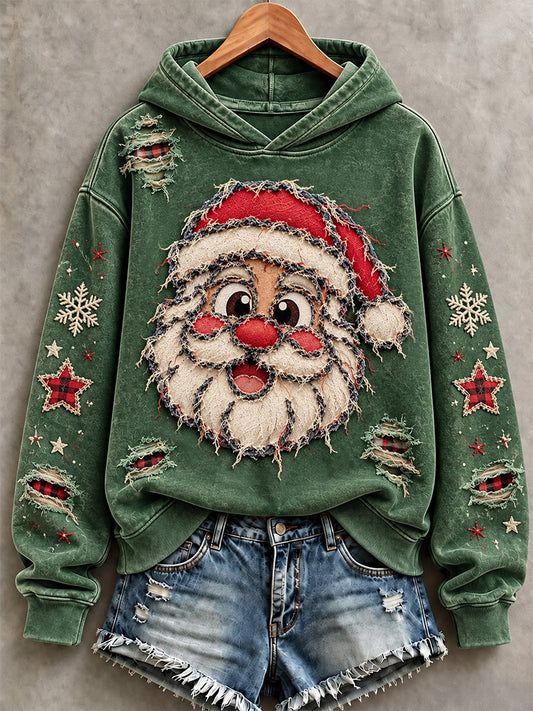 Women's Santa Claus Print Sweatshirt