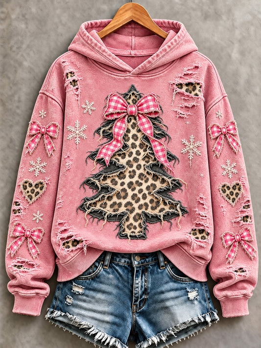 Women's Christmas Tree Print Sweatshirt