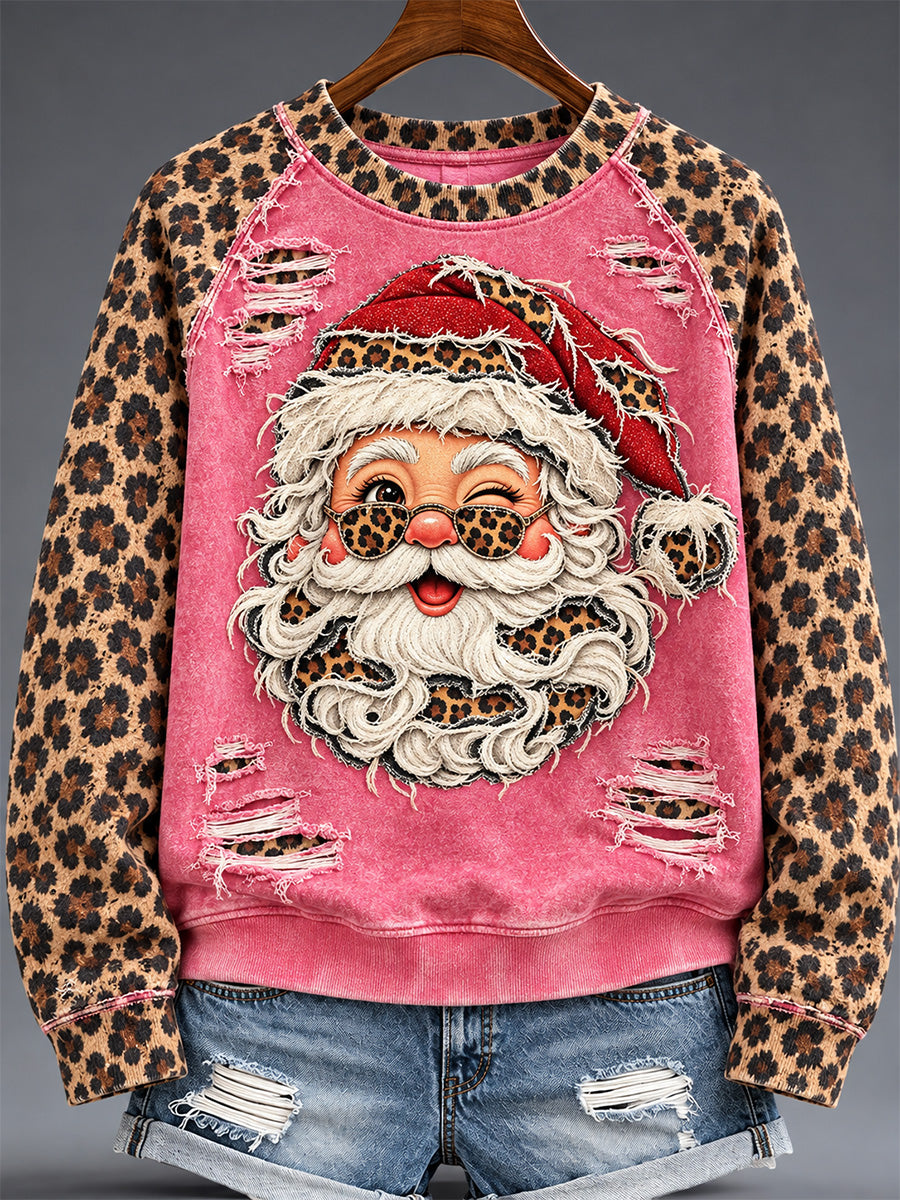 Women's Santa Claus Print Sweatshirt