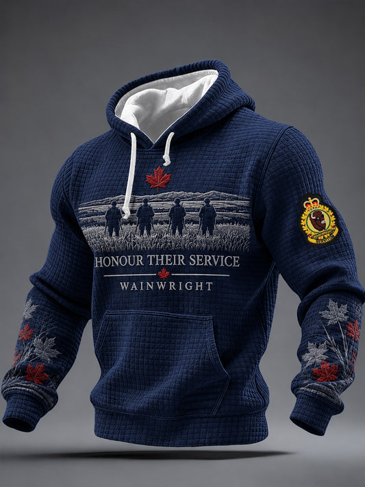Men's Red For Wainwright Strong Printed Hoodie