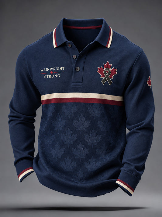 Men's Red For Wainwright Strong Printed Casual Tops