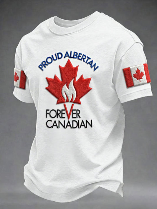 Men's PROUD ALBERTAN FOREVER CANADIAN short sleeves t-shirt