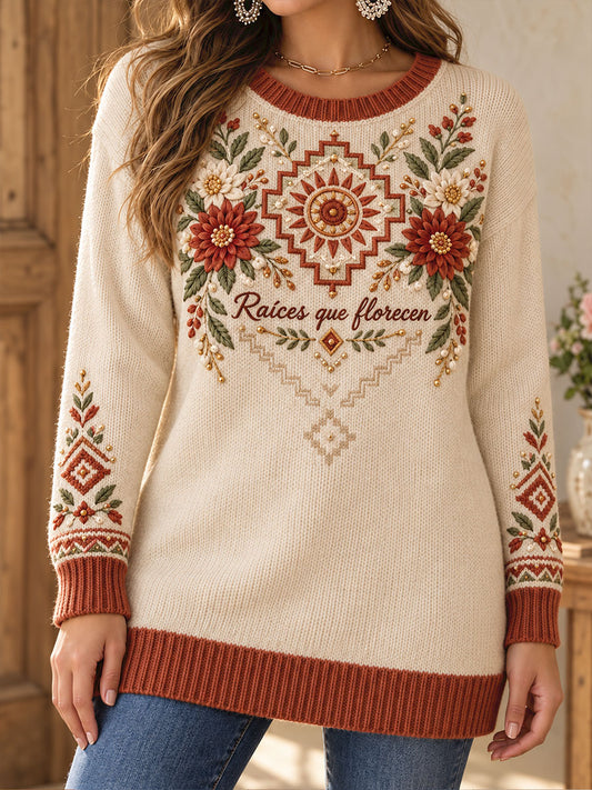 Women's Mexico Folk Culture Art Printed Tops