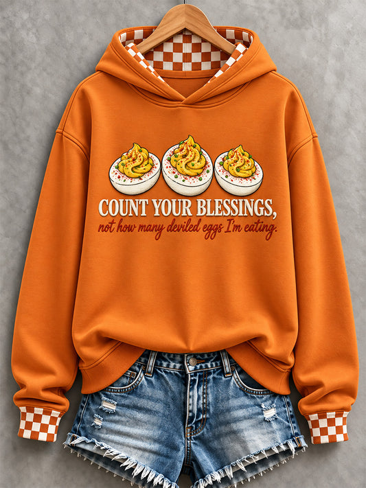 Women's Thanksgiving Turkey Print Hoodie