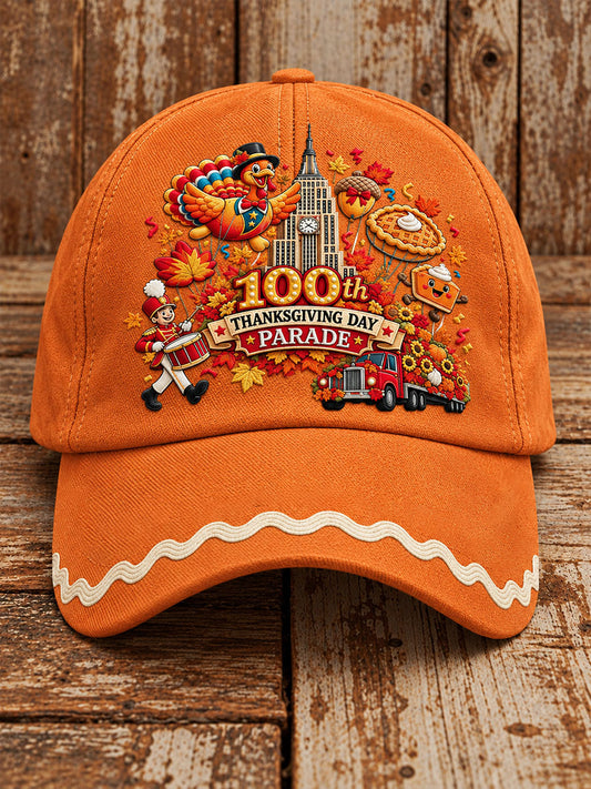 Thanksgiving Parade Print Casual Unisex  Hat