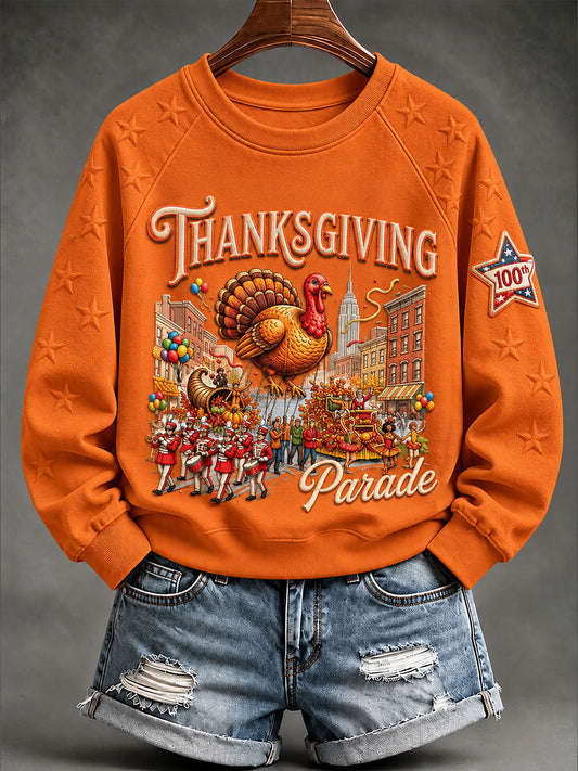 Women’s Thanksgiving Day Parade Commemorative Graphic Casual Sweatshirt